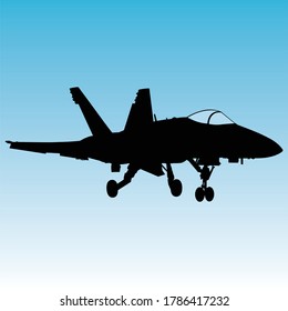 Planes: in flight, vector illustration of aircrafts