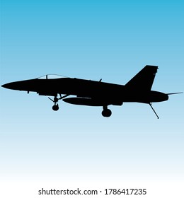 Planes: in flight, vector illustration of aircrafts