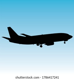 Planes: in flight, vector illustration of aircrafts