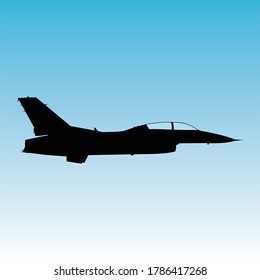 Planes: in flight, vector illustration of aircrafts