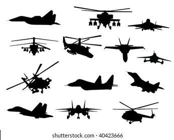 planes and helicopters