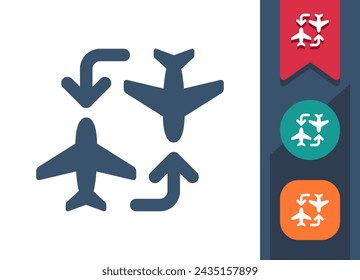Ebenensymbol. Flugzeug, Flugzeug, Flug. Professionelles, pixelperfektes Vektorsymbol.