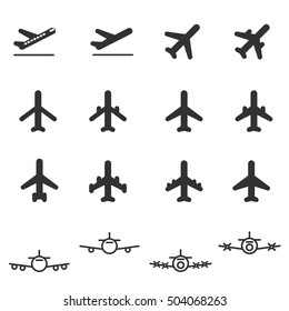 planes icons vector illustration icon set