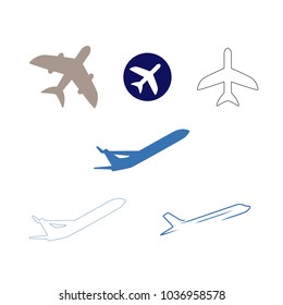 Planes vector line