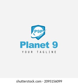 Planet 9 Illustration Logo Design