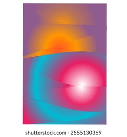 planet abstract background vector design with attractive color gradients, for book covers, logos, banners, and others