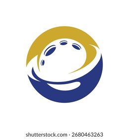 planeta abstrato logotipo estilo moderno