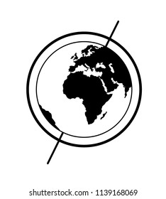 Planet art icon. Vector 