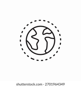 Planetenatmosphäre, Symbol, Vektor