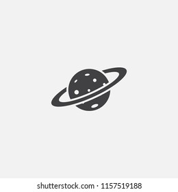 planet base icon. Simple sign illustration. planet symbol design from space exploration series. Can be used for web, print and mobile