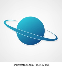 planet blue icon