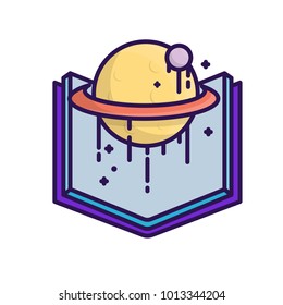 planet in book illustration saturnus
