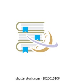 Planet Book Logo Icon Design