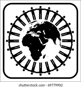 Planet business connection symbol