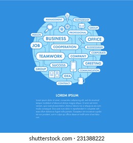 Planet business tags. Vector illustration.