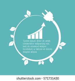 planet care bulbs image, vector illustration icon