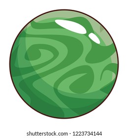 planet cartoon isolated