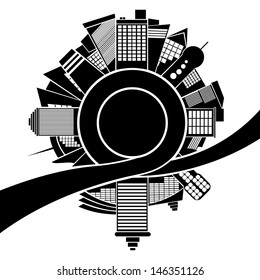 planet with cities