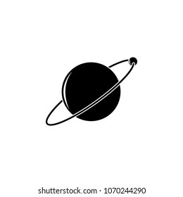 planet and companion icon. Element of space illustration. Premium quality graphic design icon. Signs and symbols collection icon for websites, web design, mobile app on white background