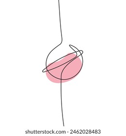 Planet continuous line drawing icon. Vector illustration