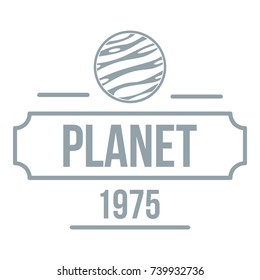 Planet cosmic logo. Simple illustration of planet cosmic vector logo for web