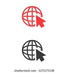 planet cursor icon vector