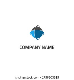 planet cyrcle design logo vector icon