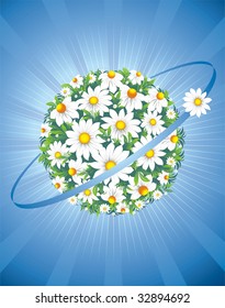 planet from daisy wheel, concept on guard of the nature
