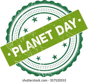 Planet Day Premium Quality Rubber Stamp