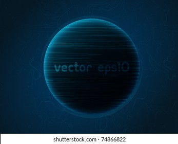 Planet in deep space