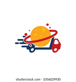 Planet Delivery Logo Icon Design