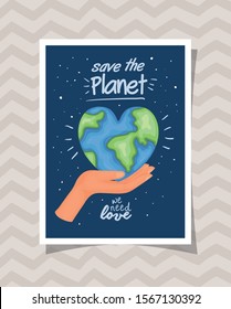 Planet design, Human rights peace freedom international help social law and equality theme Vector illustration