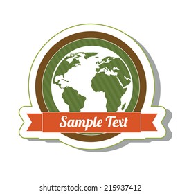 planet design over white background vector illustration