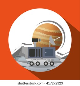planet design. space concept. cosmos icon, vector illustration
