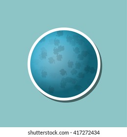 planet design. space concept. cosmos icon, vector illustration