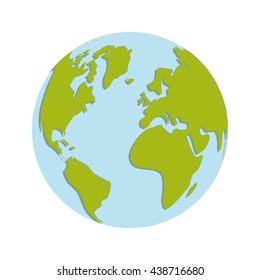 Planet design. World sphere icon. vector graphic