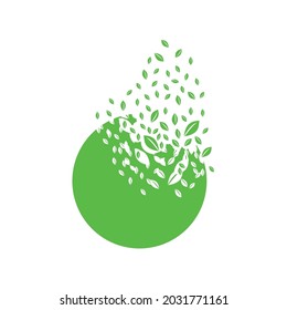 The planet dissolves into a cloud of leaves.