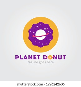 Planet Donuts Logo-Vorlagentext