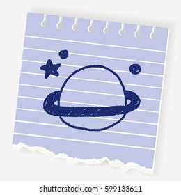planet doodle drawing