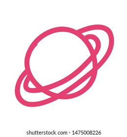 Planet draw vector design vector illustration