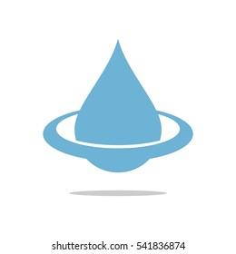 Planet of Drop Water Logo Template Illustration Design. Vector EPS 10.