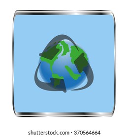 planet earth with arrows
