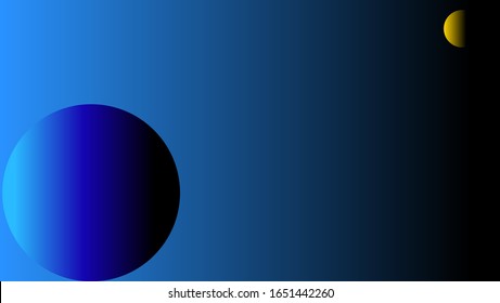 planet earth background around the moon in outer space