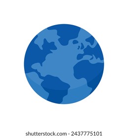 El planeta Tierra es azul. Gráficos vectoriales