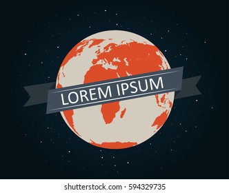 Planet Earth in deep space