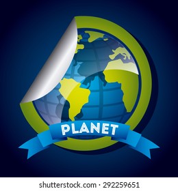 planet earth design, vector illustration eps10 graphic 