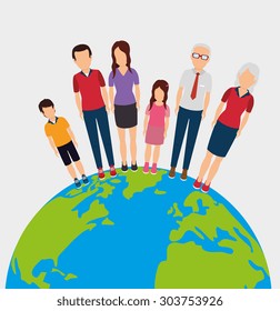 Planet earth design, vector illustration eps 10.