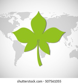 planet earth ecology symbol vector illustration design
