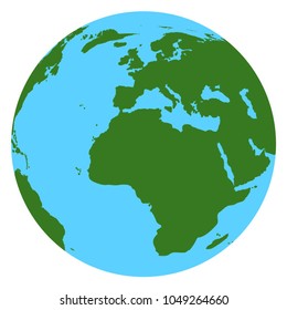 Planet earth flat icon