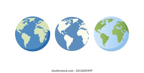 Planet Earth flat vector design